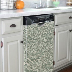 Magnetic Dishwasher Cover Panel Instantly Revamp Your Kitchen with Ease Kitchen decor. Easy Trim. Vinyl decal dishwasher or Magnet Cover. image 2