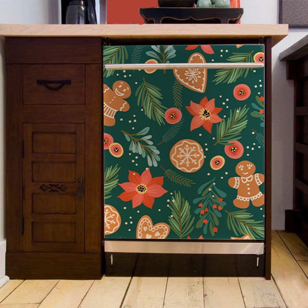 Dishwasher Cover Christmas Etsy