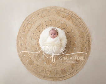 Boho, natural Digital Newborn Backdrop Background Prop