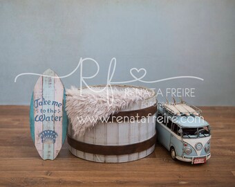 Fondo digital de surf para recién nacidos/accesorio de fondo