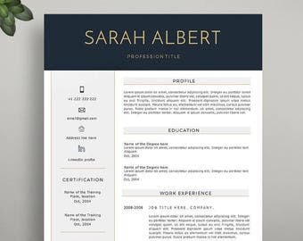 Resume Template, Instant Download, Professional Resume Template, Modern Resume Template, Creative CV Template, Professional CV Template.