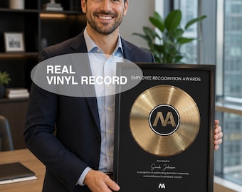 Custom Employee Recognition Award | Corporate Achievement Plaque | Employee of the Year Gift | Staff Appreciation Award | Company Logo Award