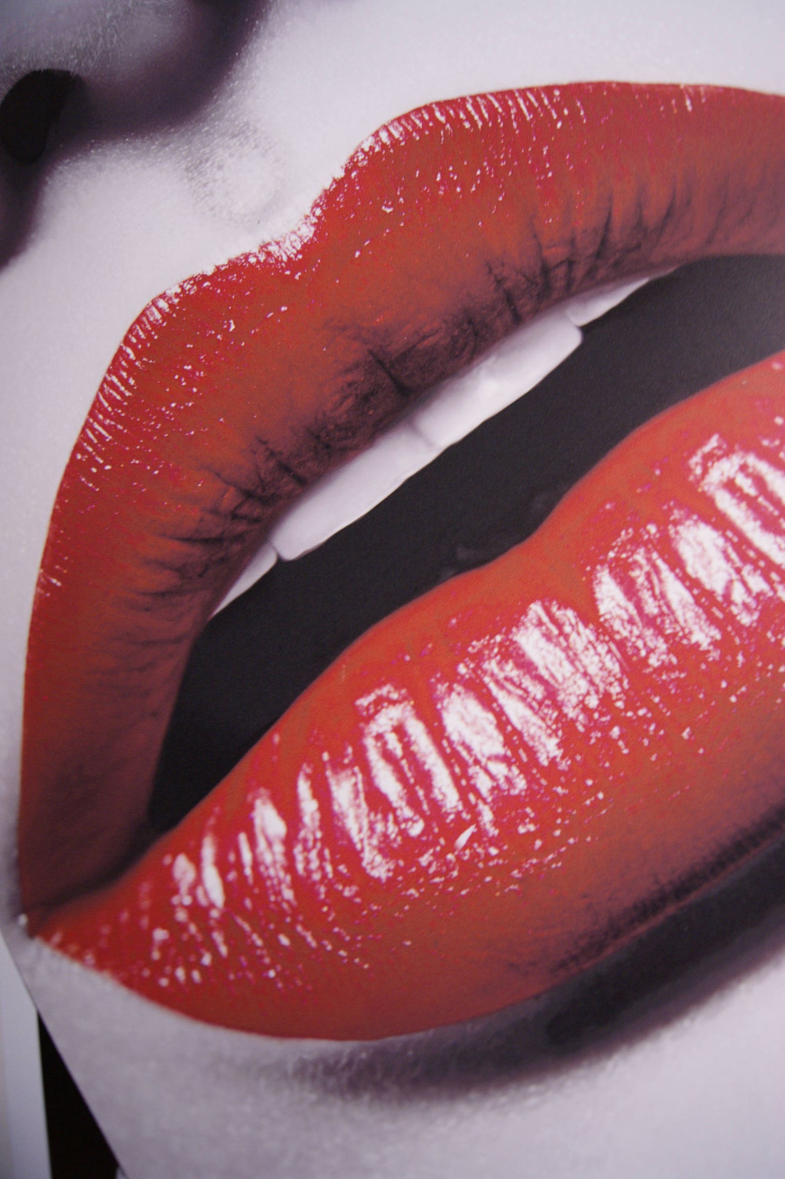 Lips Frame Lips Art Lipstick Wall Art Red Lips Poster Lips Etsy
