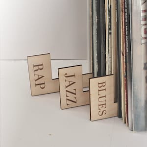Personalized Vinyl Record Dividers Alphabet Vinyl Display - Vinyl Record Dividers Separators Lp Collection - Vinyl Storage Accessories