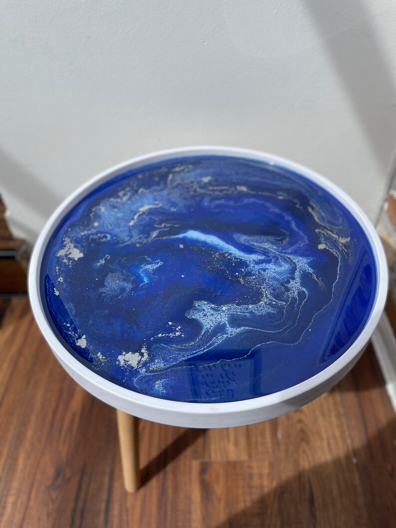 Blue Epoxy Resin Tables UK Epoxy Resin Coffee Table Decor Etsy UK