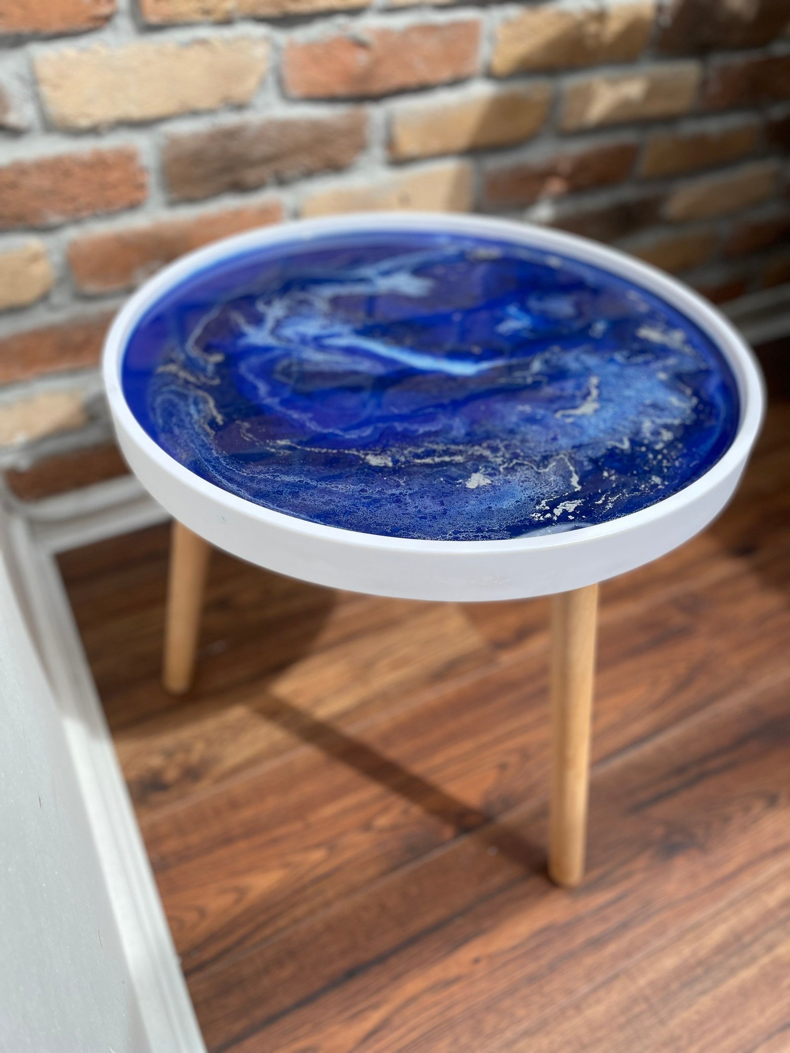 Blue Epoxy Resin Tables UK Epoxy Resin Coffee Table Decor Etsy UK