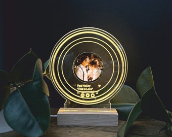 Personalized 3d Photo Lamp - Led Lamp Gift for Her Birthday - Small Table Lamp for Table Decor- 3d Night Lamp for Room Decor - 3d Night Lamp