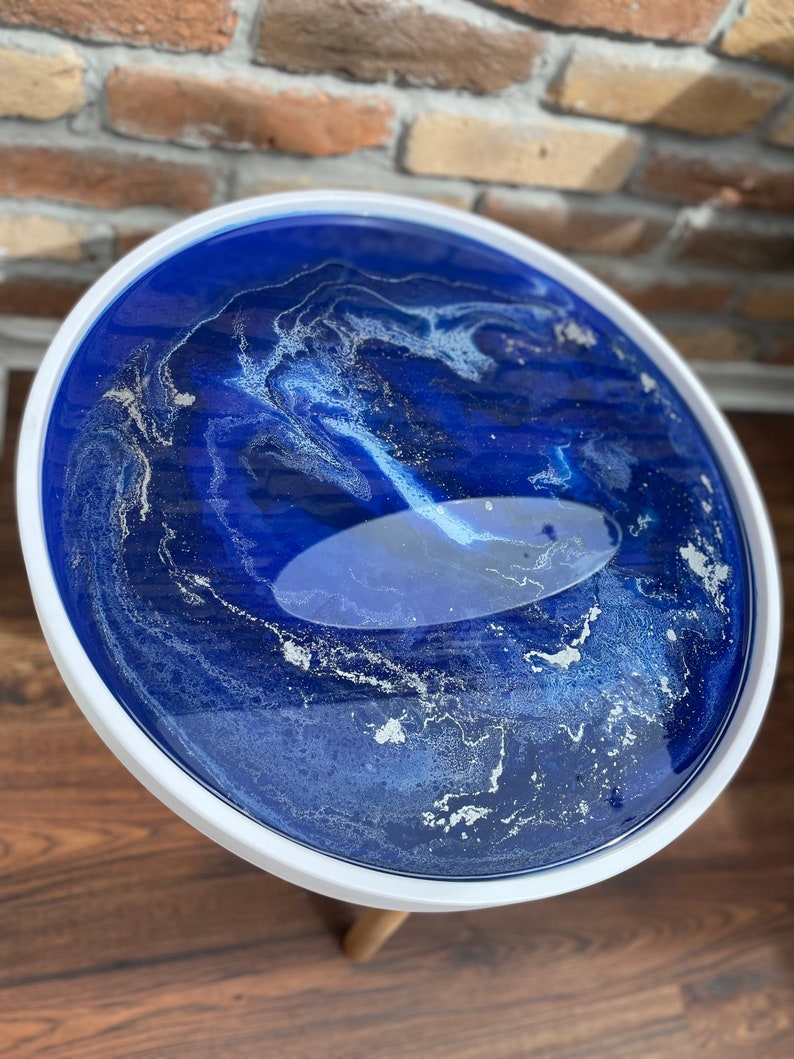 Blue Epoxy Resin Tables UK Epoxy Resin Coffee Table Decor Etsy UK