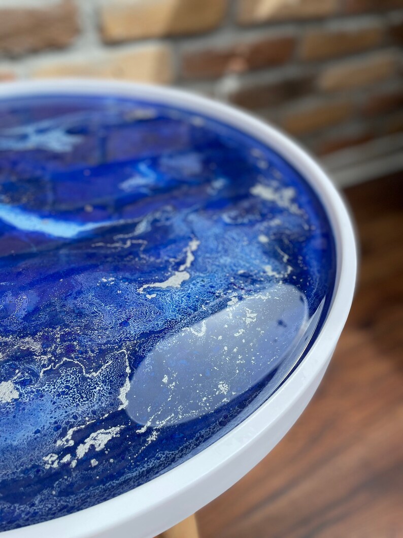 Blue Epoxy Resin Tables UK Epoxy Resin Coffee Table Decor Etsy UK
