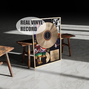 Personalized Award Plaque Vinyl Record Plaque - Custom Platinum Vinyl Record - Custom Music Plaque Gift for Music Lover - Memorial Gift