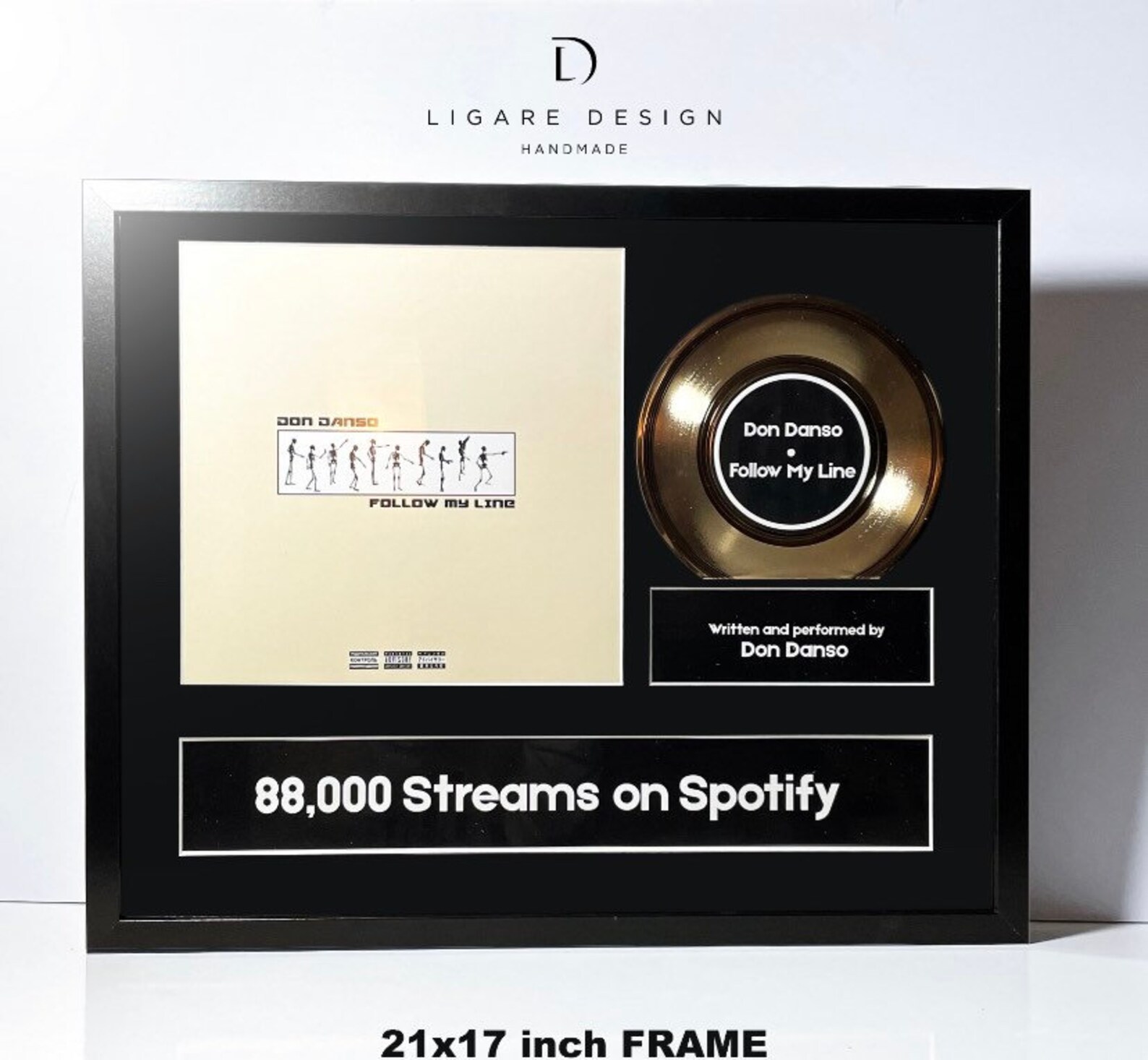 Personalised Music Award Custom Music Plaque Music Streaming Etsy