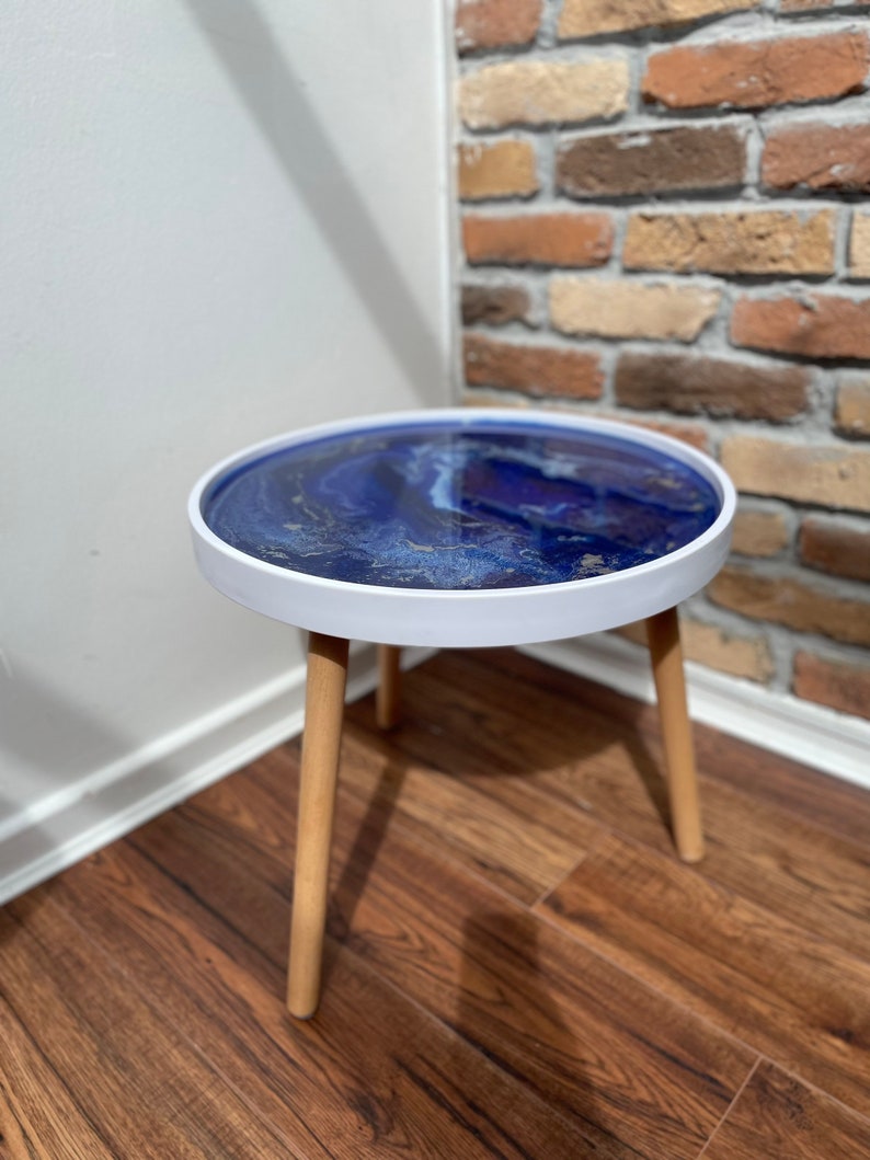 Blue Epoxy Resin Tables UK Epoxy Resin Coffee Table Decor Etsy UK