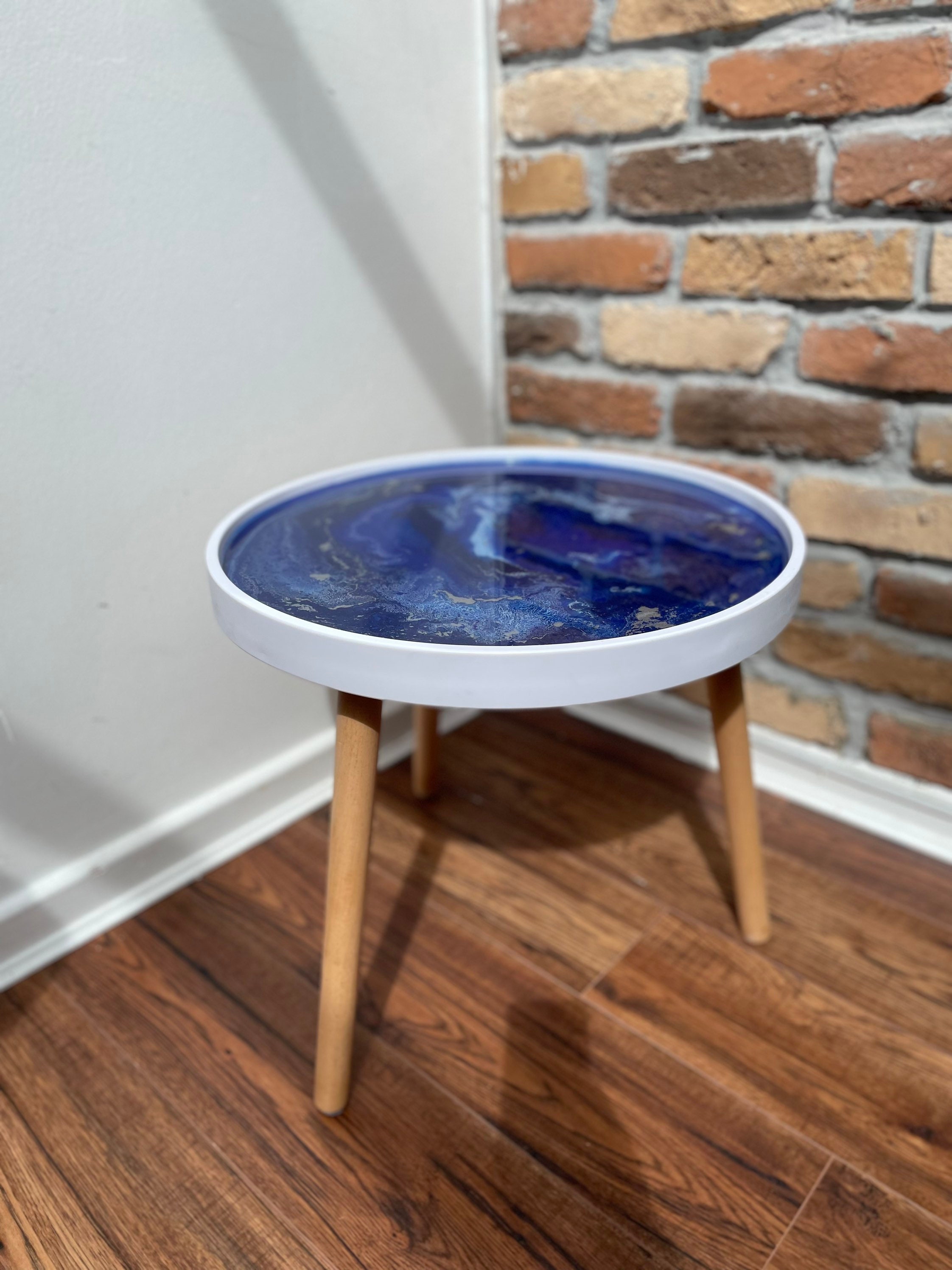 Blue Epoxy Resin Tables UK Epoxy Resin Coffee Table Decor Etsy UK