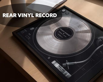 Custom Platinum Vinyl Record Plaque - Personalized Music Award Gift & Anniversary Keepsake - Unique Wall Decor Gift for Music Lovers