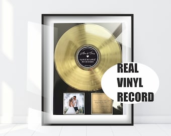 Personalised Vinyl Record for 50th Anniversary Gift - Custom Vinyl Record for Romantic Gift - Vinyl Record Decor for 1st Anniversary Gift