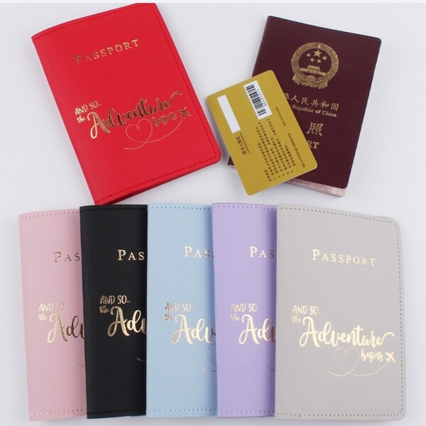 PU Passport Leather cover and wallet