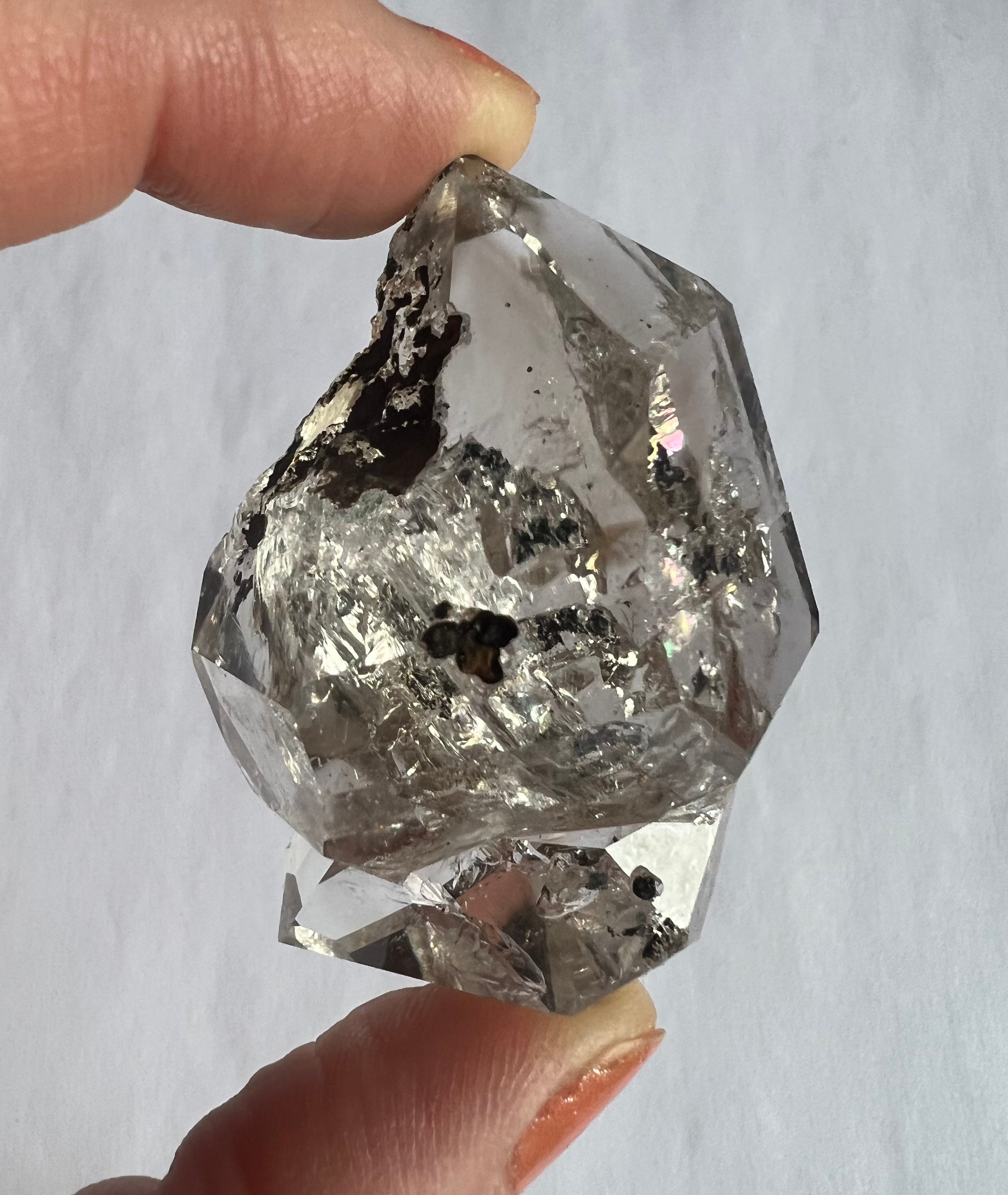 2.45 Herkimer Diamond Crystal with Smoky Phantoms - New York (#175404) For  Sale 