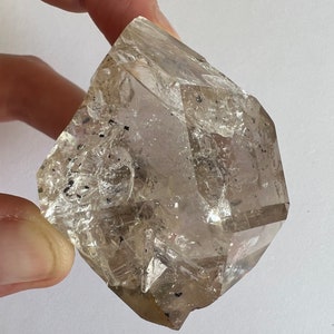 Chunky Rough 58mm Herkimer Diamond Quartz Crystal with Light Golden Hues