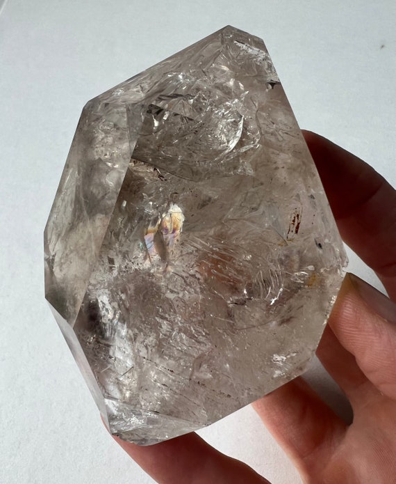 Beautiful Rainbow Filled 88mm Herkimer Diamond Quartz Crystal Etsy UK