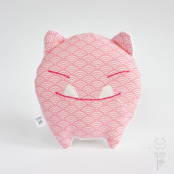 Toke Pinku Cuddly Cushion Angry Cushion Etsy