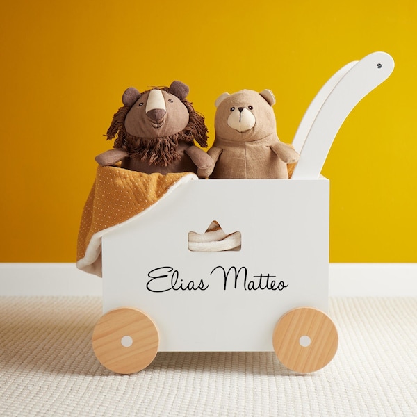 Personalized gift baby - walker box with storage space - storage box children's room