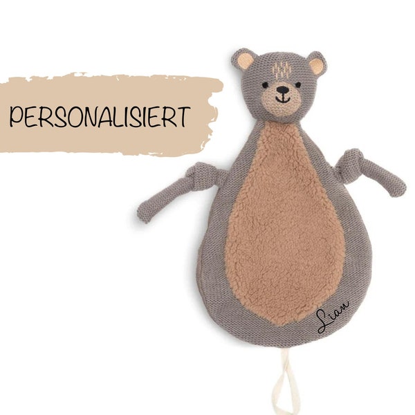 Doudou Ours Jollein Cadeau Personnalisable pour la Naissance de Bébé - doudou personnalisé