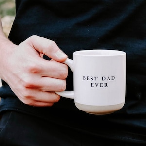 BEST DAD EVER - Mug stoneware gift Dad Father's Day