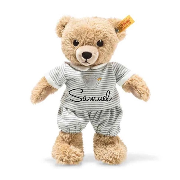 Personalisierter Schalfbär Steiff Baby | Geschenk zur Geburt | Babyshower