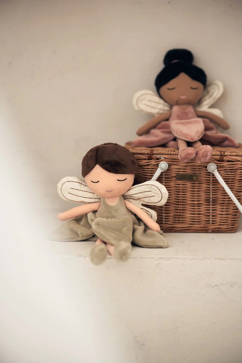 Doudou doudou poupée fée personnalisable cadeau pour la naissance de bébé doudou personnalisé cadeau bébé image 3