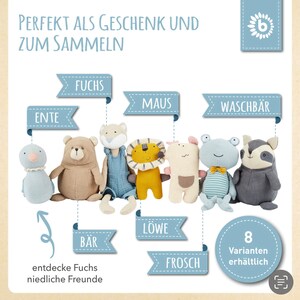 Personalisiertes Kuscheltier Fuchs Bieco Geschenk zur Geburt, Taufe, Geburtstag Baby Bild 7