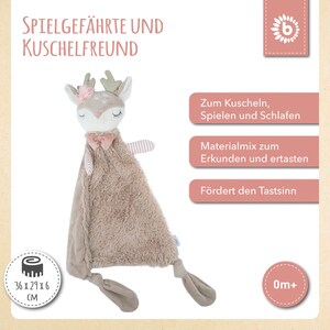 Bieco tapis d'éveil biche Ella - tapis d'eveil bebe rose - faon bebe - tapis biche tapis d'éveil