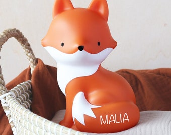 Personalized money box with name fox - children's room baptism | birthday | Christmas savings fox money box money gift