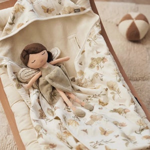 Schmusetuch Kuscheltier Fee Puppe Personalisierbar Geschenk zur Geburt Baby doudou personnalisé Geschenk Baby Bild 6