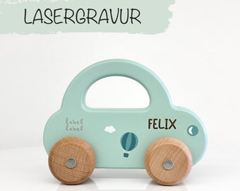 Personalized car birth gift | Baby gift with name