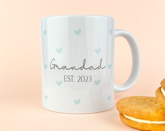 New Grandad Mug, Personalised New Grandparent Mug, New Grandparents Gift, Grandparents Est Mug, Grandpa Gift