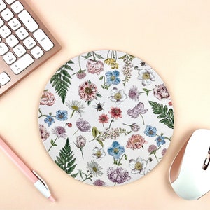 Wildflower Mousepad, Pastel Mousemat, Floral Mouse Pad, Aesthetic  Accessories Mouse Pad, Pastel Desk Accessories, Mouse pad, Flowers Office