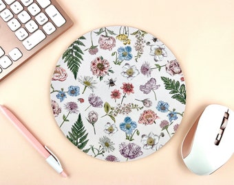 Wildflower Mousepad, Pastel Mousemat, Floral Mouse Pad, Aesthetic  Accessories Mouse Pad, Pastel Desk Accessories, Mouse pad, Flowers Office