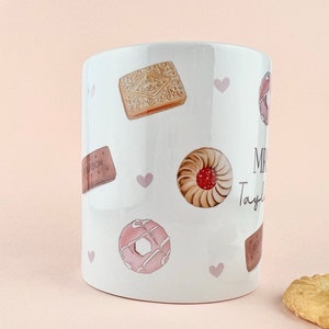 Biscuits Personalised Mug, Custom Mug, Customised Name Coffee Cup, Gift for Friend, Bridesmaid Gift, Mother Gift for Her, image 5