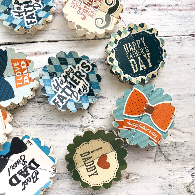 Fathers Day Garland Fathers Day Decor Fathers Day Banner Etsy