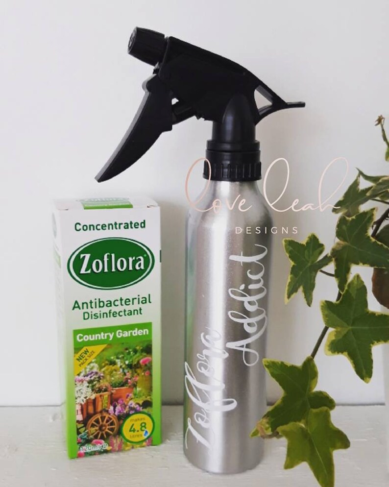 Personalised Zoflora Spray Bottle 300ml Zoflora Cleaning Etsy UK