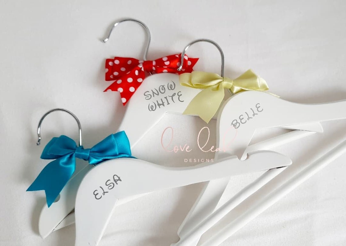 Personalised Disney Princess Hangers Dress up Hangers Kids Etsy UK