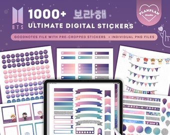 bts digital planner stickers bangtan boys monthly digital etsy