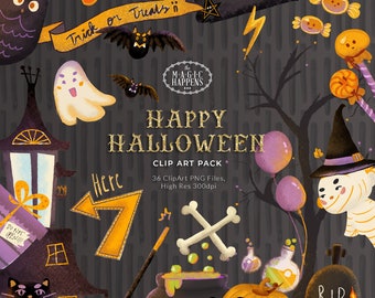 Download Halloween Bubble Stickers Digital Speech Bubbles Fun Halloween Etsy