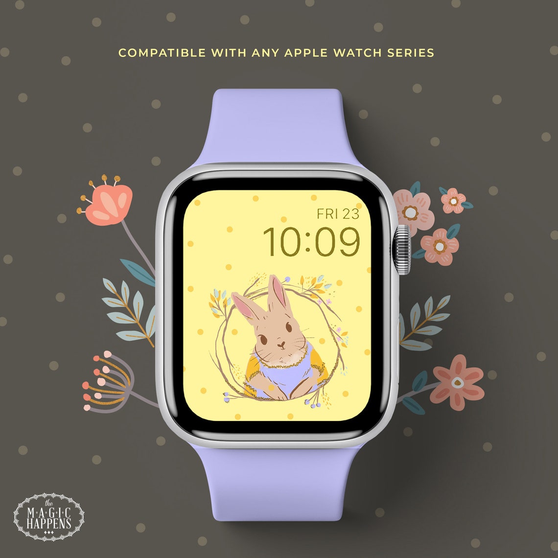Apple Watch Face Easter Apple Watch Pastel Easter Wallpaper Etsy