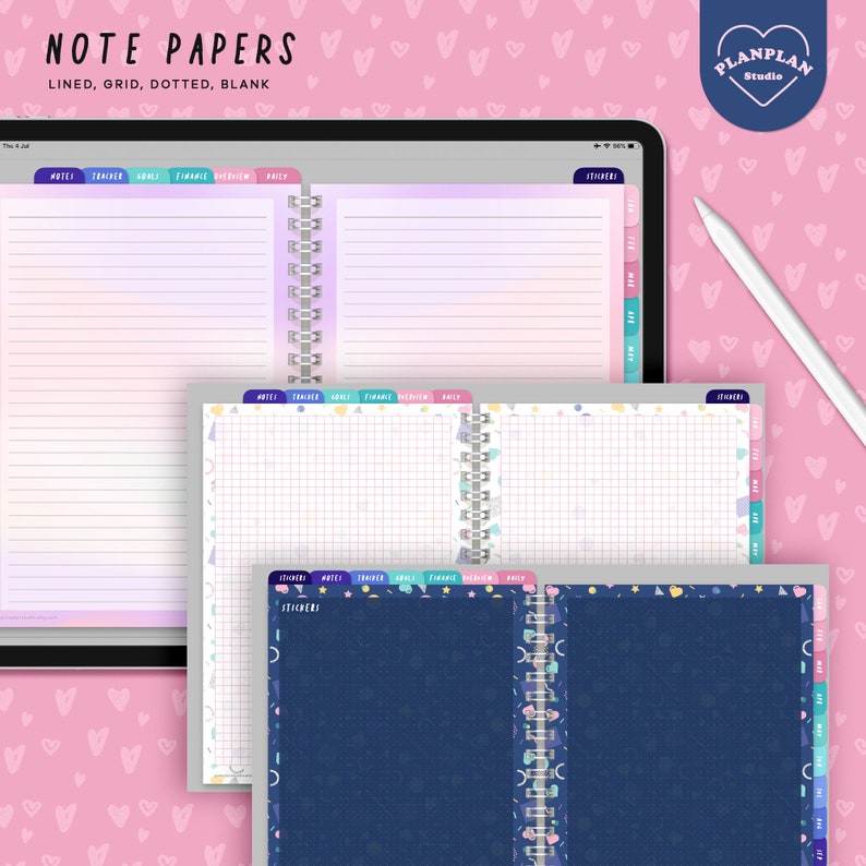 Kawaii Digital Planner Ipad Planner Cute Goodnotes Planner Etsy