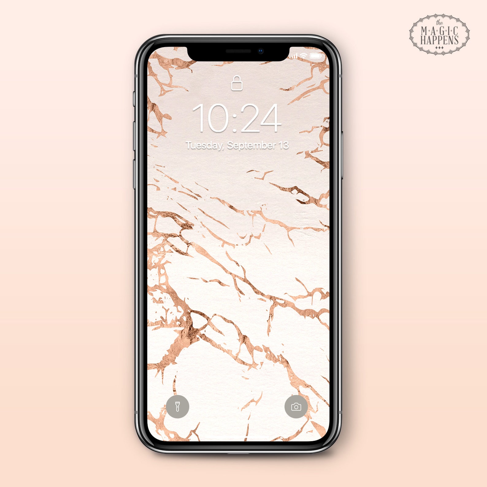 Rose Gold Marble Phone Wallpaper Iphone Wallpaper Android Etsy