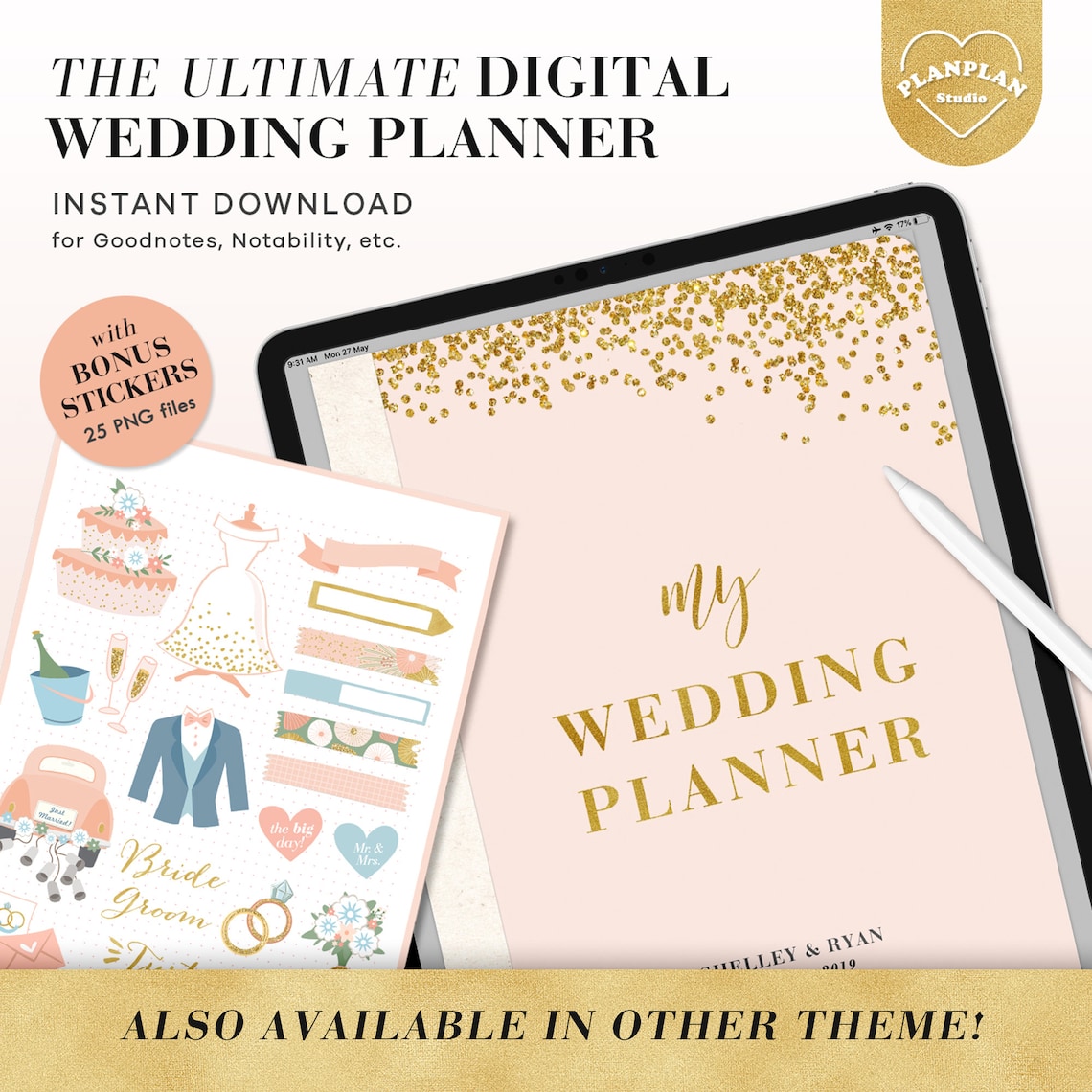 Digital Wedding Planner Wedding Goodnotes Planner Wedding | Etsy