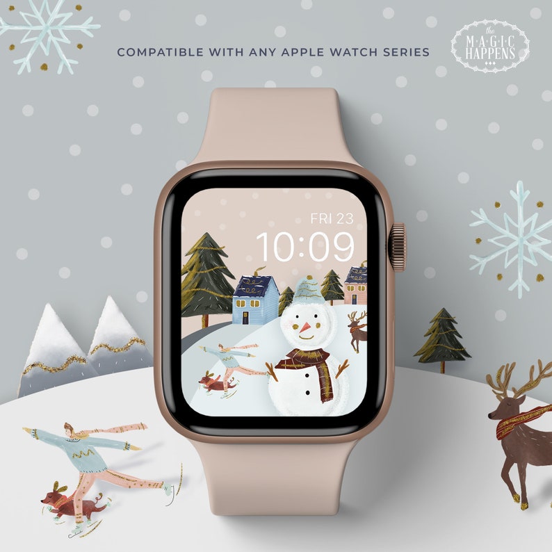 Apple Watch Wallpaper Winter Wonderland Iphone Wallpaper | Etsy