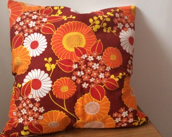 Vintage 1960/70's Flower Power Cushion Cover