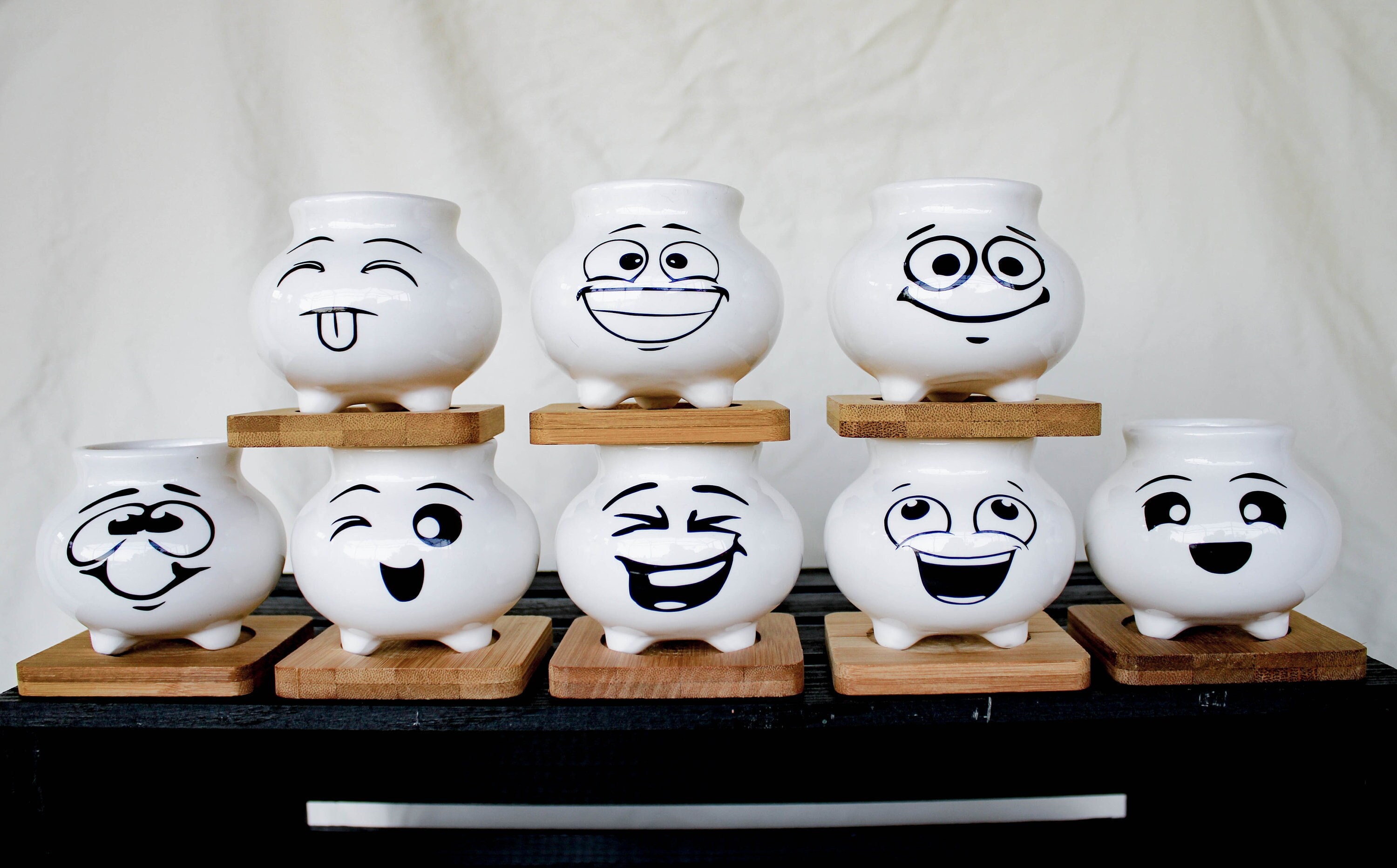 Funny Face Pots - Etsy